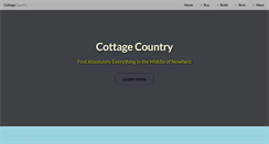 Desktop Screenshot of cottagecountry.ca
