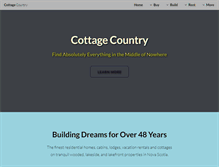 Tablet Screenshot of cottagecountry.ca